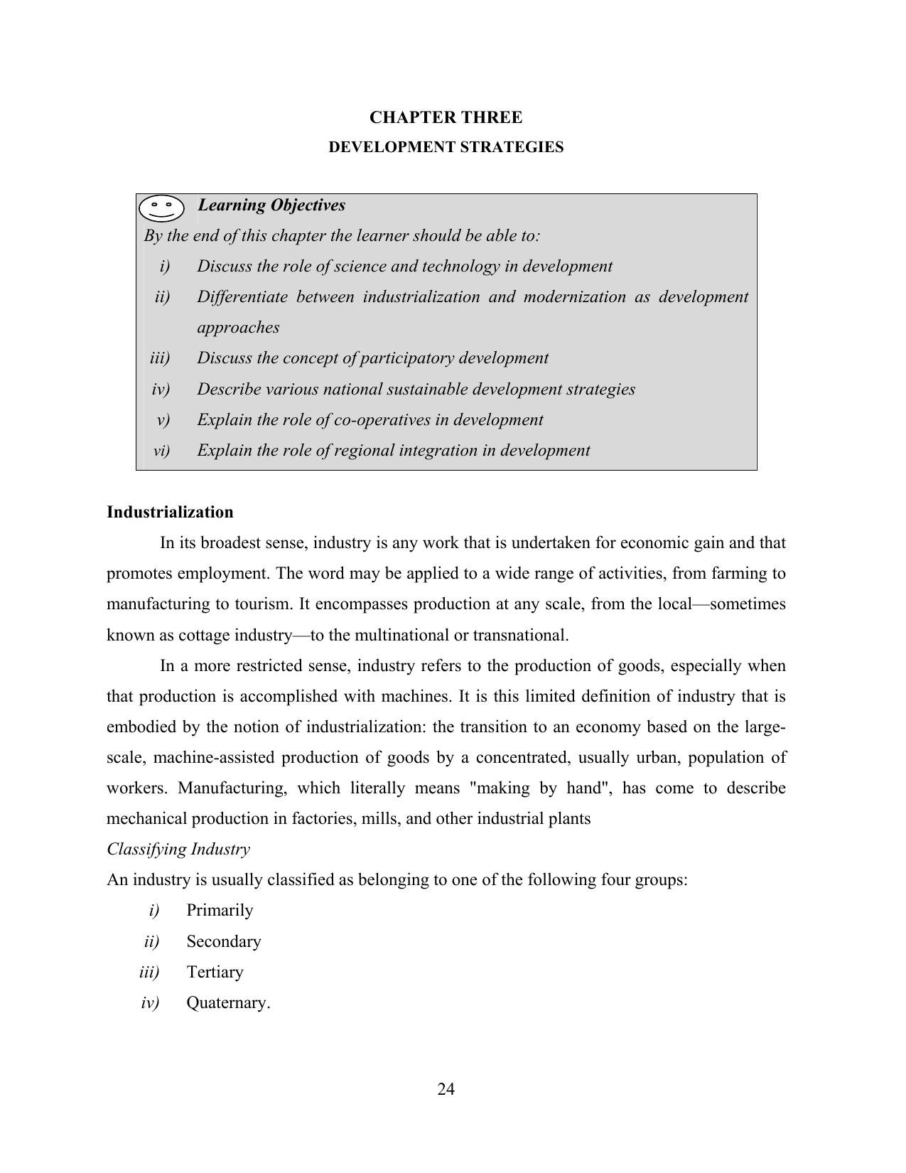 BBM Development Studies Module — page 28 of 76